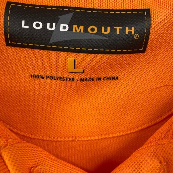 Loudmouth Golf Men’s Polo Shirt Performance Polyester Large Button Embroider - Picture 7 of 7